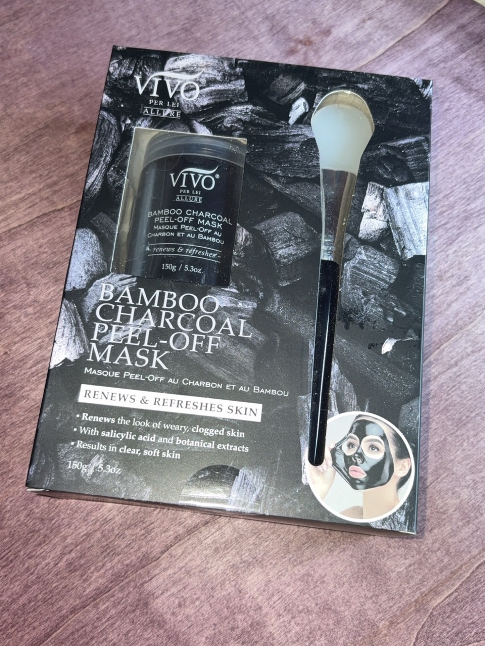 Vivo Bamboo Charcoal Peel-Off Mask - Black